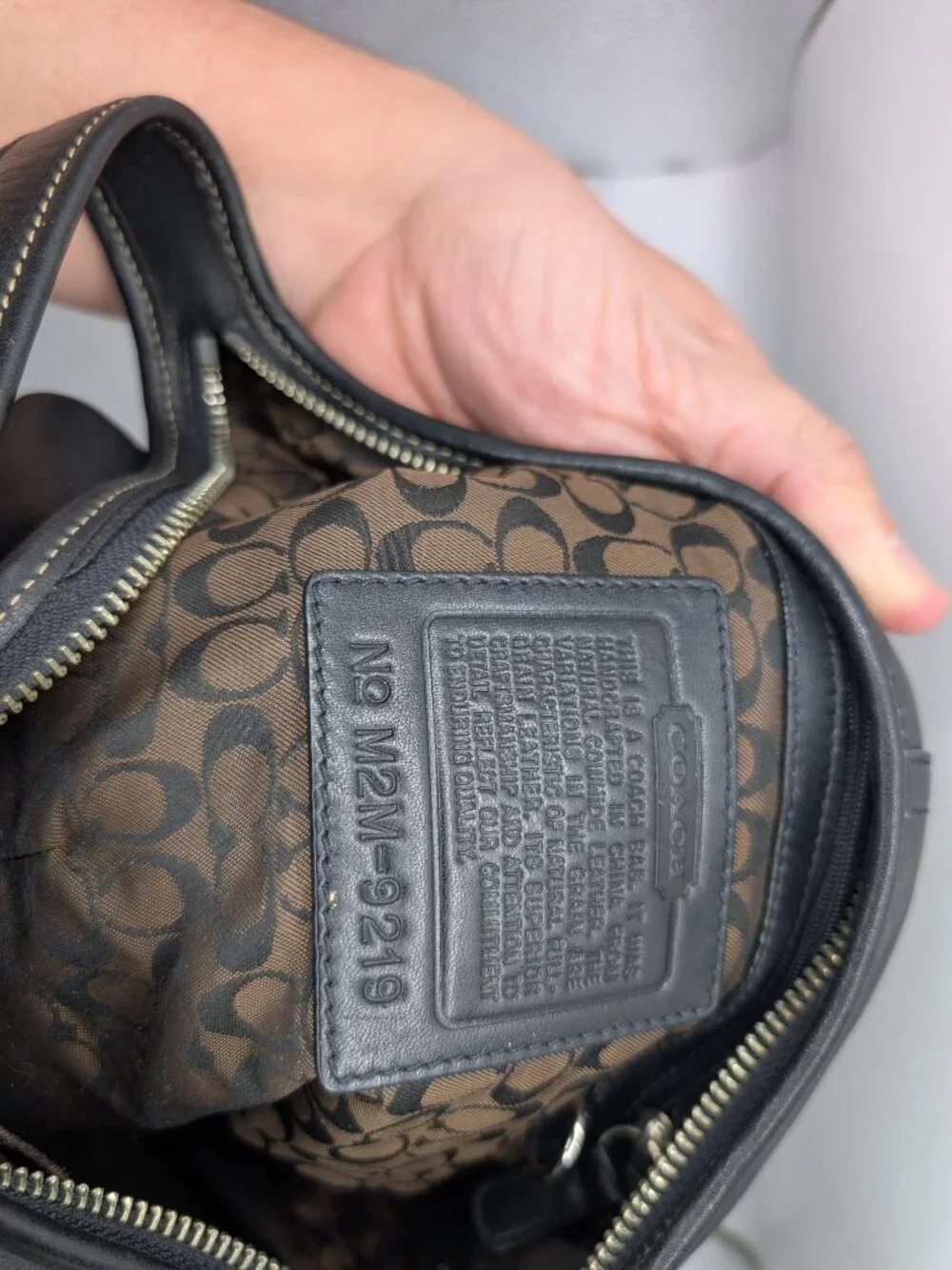 Coach Ergo Hobo Bag 9219 Vintage Y2K Black Leather Shoulder Bag